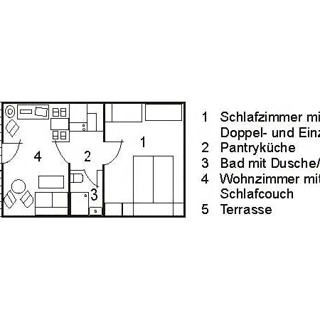 アパート Haus Am Wald